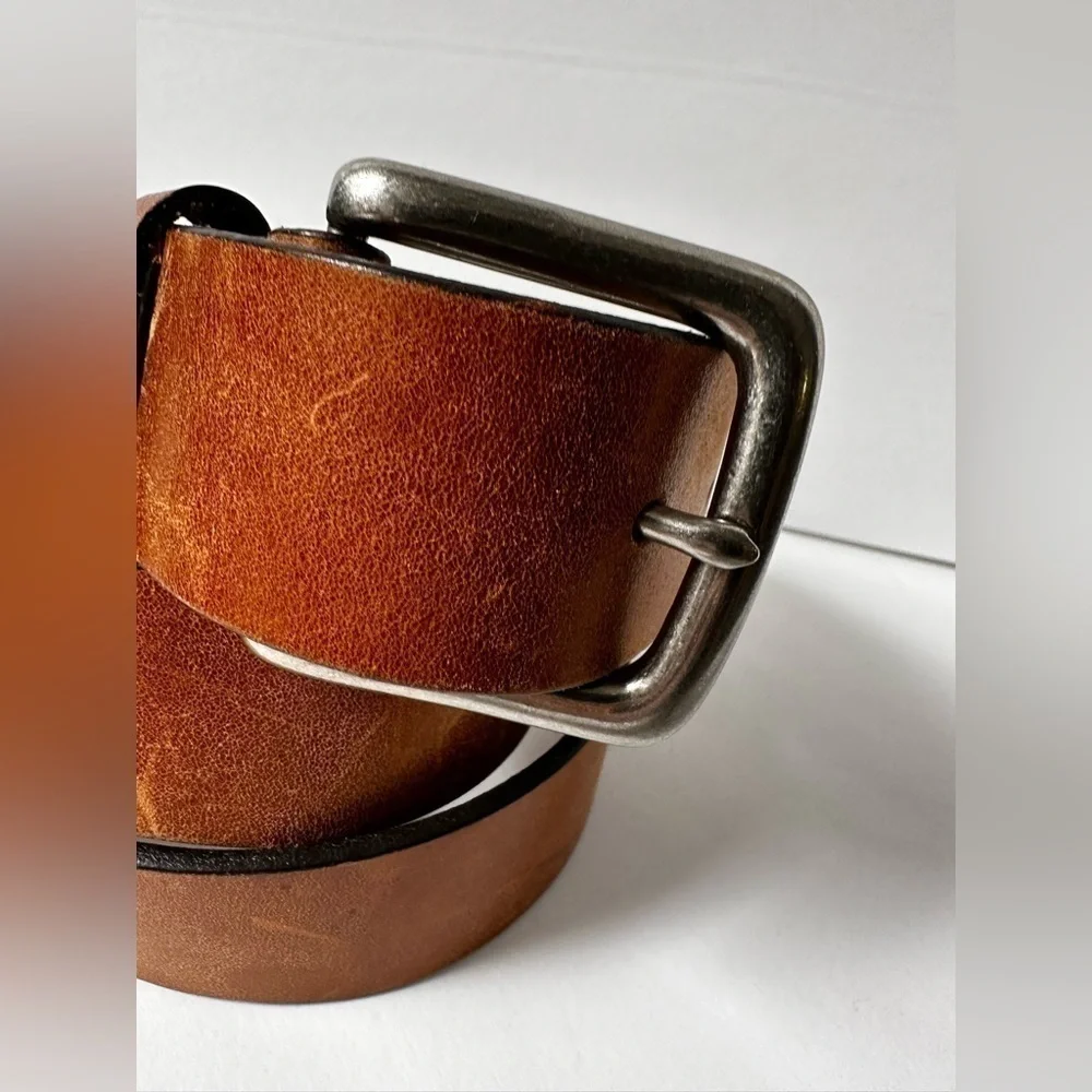 BROTHERS LEATHER SUPPLY CO. Belt Men’s Brown 36 Work Casual Rustic Durable Thick